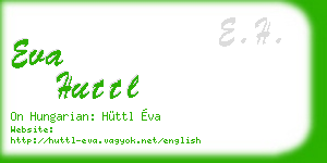 eva huttl business card